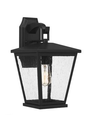 Quoizel JFY8409MBK Outdoor Wall Lantern Sconce Matte Black 16” New in Box